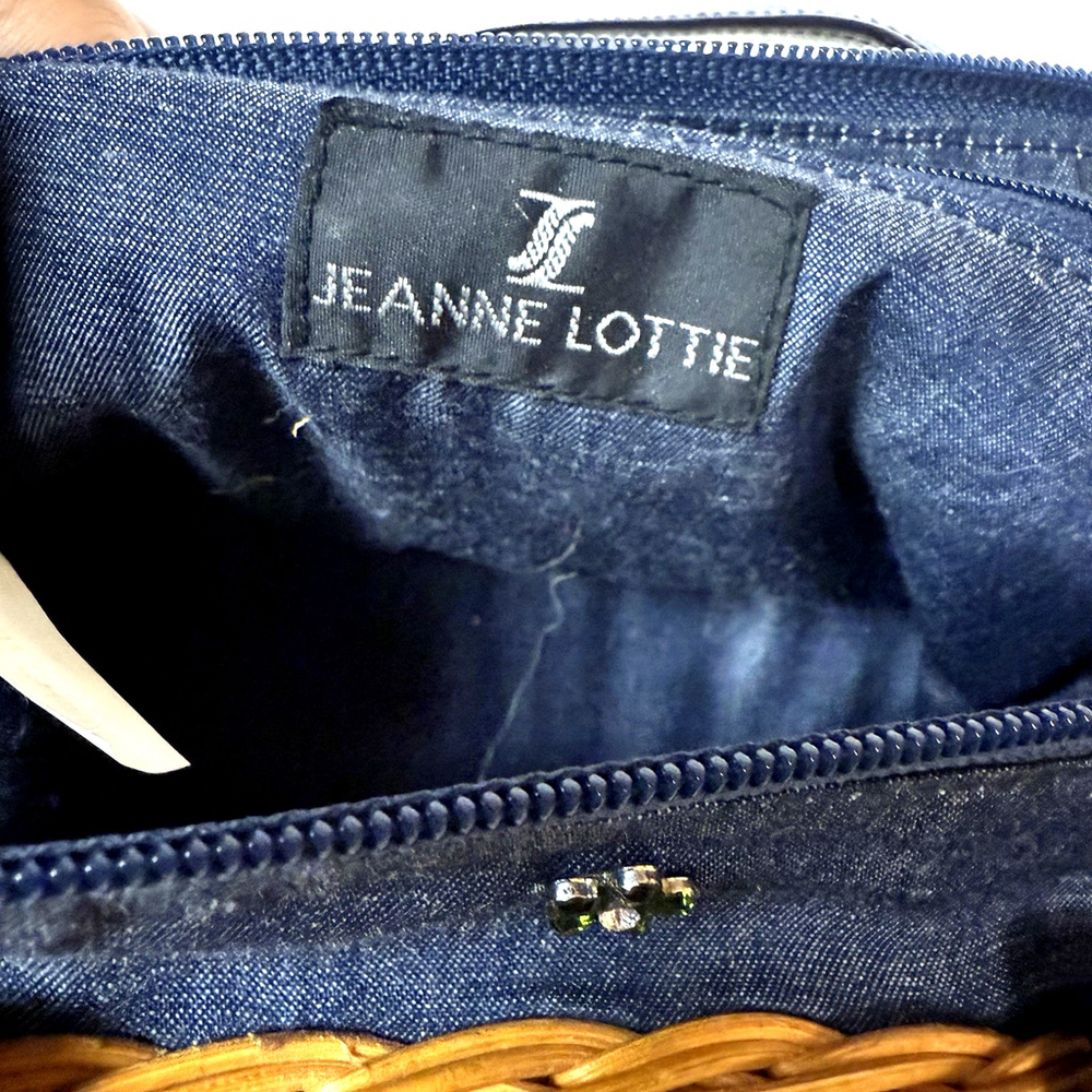 Jeanne Lottie Vintage Woven Rattan Bag with Top Handles - Picture 8 of 12